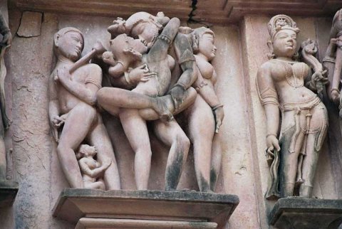 Khajuraho Temple Erotic Art